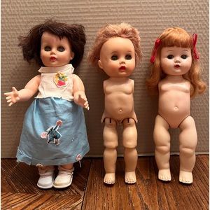 Vintage Creepy Dolls - Bundle of 3